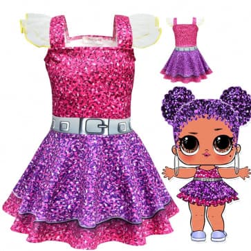 L.O.L. Surprise Purple Queen Doll Costume for Girls