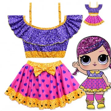 L.O.L. Surprise Glitter Super BB Doll Costume for Girls