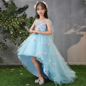 Lavinia 3D Butterfly Lace Girls Wedding Princess Dress