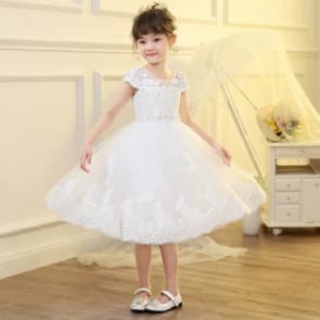Salma Open Back with Beadings Girls Wedding Princess Dress