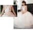 Odelia Floral Embroidery Lace Cap Sleeve Girls Wedding Princess Dress
