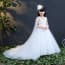 Abbey Floral Patches Sleeveless Girls Wedding Princess Dress