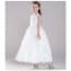 Aisha Floral Embroidery with Pearl Sleeveless Girls Princess Wedding Dress
