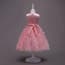 Anissa Floral Patches Sleeveless Girls Wedding Tutu Princess Dress