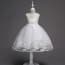 Anne Sleeveless Floral Patch Girls Princess Wedding Dress