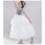Brenna Silver Sequin Sleeveless Girls Princess Wedding Dress