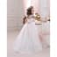 Carlene Cap Sleeve Open Back Girls Wedding Princess Dress