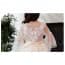 Clare See-Through Half Sleeve Girls Princess Wedding Dress