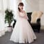 Clare See-Through Half Sleeve Girls Princess Wedding Dress