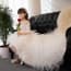 Cleopatra Floral Lace Half Sleeve Girls Princess Wedding Trailing Dress