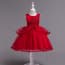 Coraline Floral Patches Girls Wedding Princess Dress