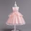 Coraline Floral Patches Girls Wedding Princess Dress