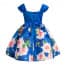 Deanne Rose Printed Cap Sleeve Girls Princess Dress