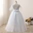 Dorla Floral Crochet Half Sleeve Girls Wedding Princess Tutu Dress