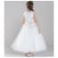 Elinor Floral Embroidery Sleeveless Girls Princess Wedding Dress
