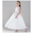 Elinor Floral Embroidery Sleeveless Girls Princess Wedding Dress