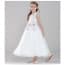 Elinor Floral Embroidery Sleeveless Girls Princess Wedding Dress