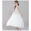 Elinor Floral Embroidery Sleeveless Girls Princess Wedding Dress