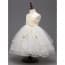 Erika Pleats with Floral Sleeveless Girls Princess Wedding Dress