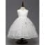 Erika Pleats with Floral Sleeveless Girls Princess Wedding Dress