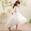 Esmay Olive Crochet with Rhinestones Girls Wedding Princess Dress