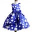 Esme Dots Printed Sleeveless Girls Princess Dress