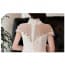 Euphemia Cheongsam Collar Cap Sleeve Girls Princess Wedding Dress