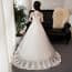Euphemia Cheongsam Collar Cap Sleeve Girls Princess Wedding Dress
