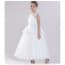 Fay Pleated Sleeveless Girls Princess Wedding Dress