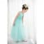 Flora Floral Patches Sleeveless Girls Wedding Princess Dress