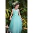 Flora Floral Patches Sleeveless Girls Wedding Princess Dress