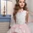 Florence 3D Butterfly Sleeveless Girls Wedding Princess Tutu Dress
