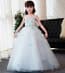 Francine 3D Floral Sleeveless Girls Princess Wedding Dress