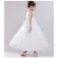 Gianna Floral Crochet Sleeveless Girls Princess Wedding Dress
