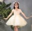 Gina Off Shoulder with Feather Girls Princess Wedding Tutu Dress