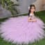 Gwynn Sparrow Embroidery Cap Sleeve Girls Princess Wedding Tutu Dress