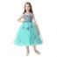 Hanna Floral Embroidery Sleeveless Girls Princess Wedding Dress