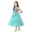 Hanna Floral Embroidery Sleeveless Girls Princess Wedding Dress