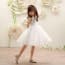 Iliana Floral Embroidery Sleeveless Girls Princess Wedding Dress