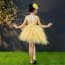 Ilse Gold Swan Cap Sleeve Girls Wedding Princess Tutu Dress