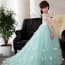 Jamie Floral Lace Short Sleeve Girls Wedding Princess Dress