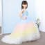 Mae Rainbow Raffle Sleeveless Girls Wedding Princess Dress