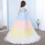 Mae Rainbow Raffle Sleeveless Girls Wedding Princess Dress