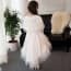 Malinda Floral Embroidery See-through with Cloak Girls Wedding Princess Dress