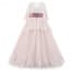 Norma Floral Lace Long Sleeve Girls Wedding Princess Dress