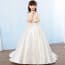 Orianna Floral Embroidery See-through Girls Wedding Princess Dress