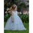 Tillie 3D Flowers Open Back Girls Wedding Princess Tutu Dress