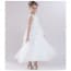 Vanessa Floral Lace with Rhinestones Sleeveless Girls Princess Wedding Dress
