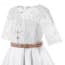 Wilhelmina Lace with Pearl Half Sleeve Girls Wedding Princess Dress