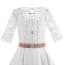 Wilhelmina Lace with Pearl Half Sleeve Girls Wedding Princess Dress